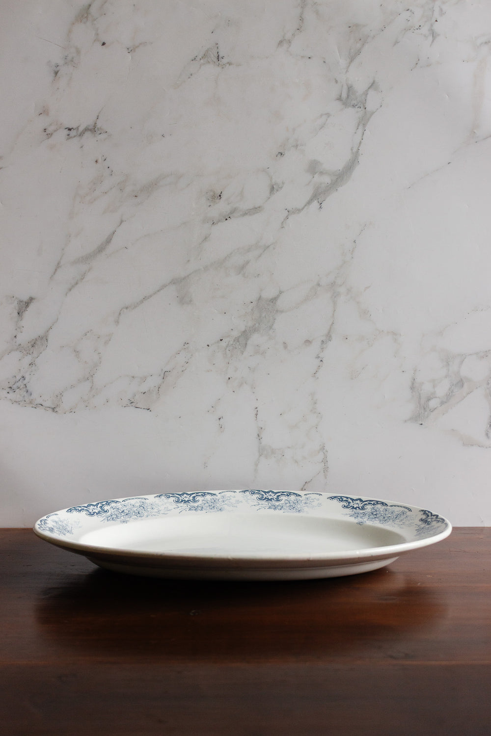 antique transferware platter by luneville circa 1890