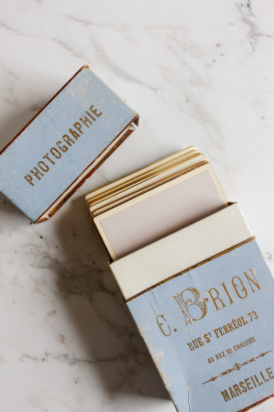 antique french photographer’s portrait box