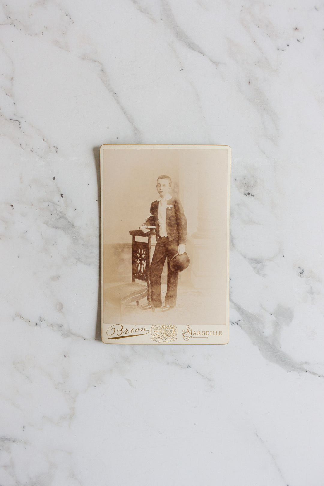 antique french photographer’s portrait box