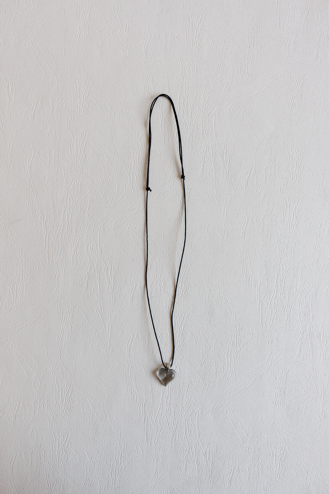 vintage french lalique crystal heart necklace