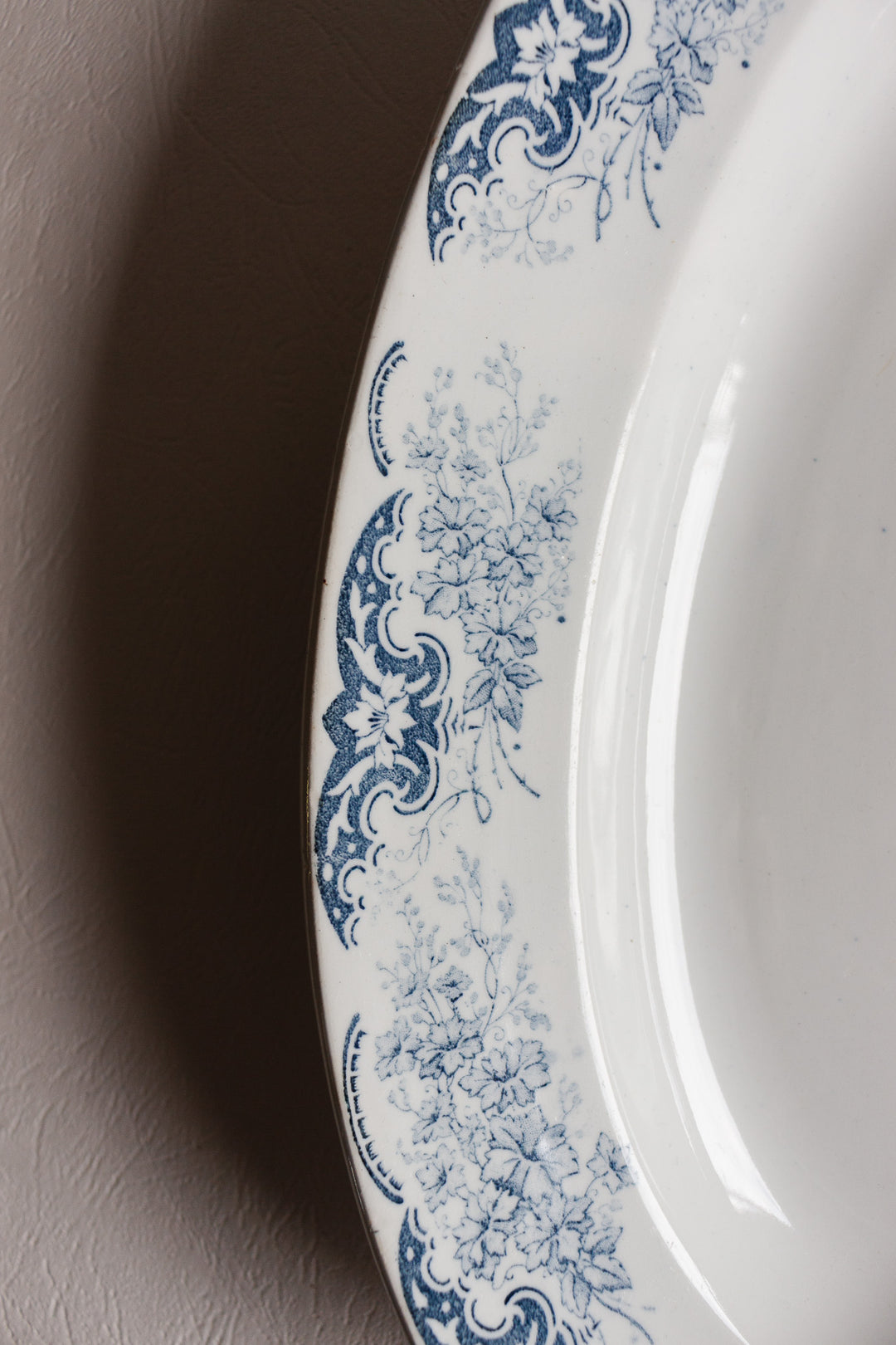 antique transferware platter by luneville circa 1890