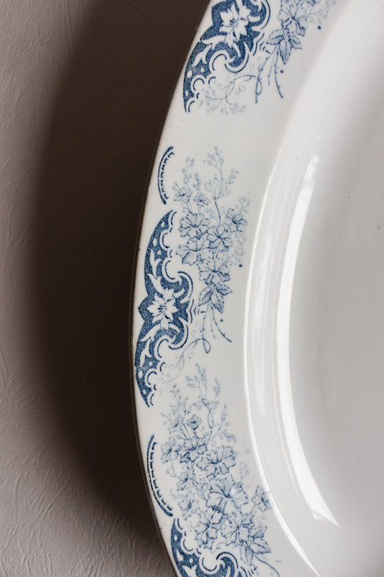 antique transferware platter by luneville circa 1890