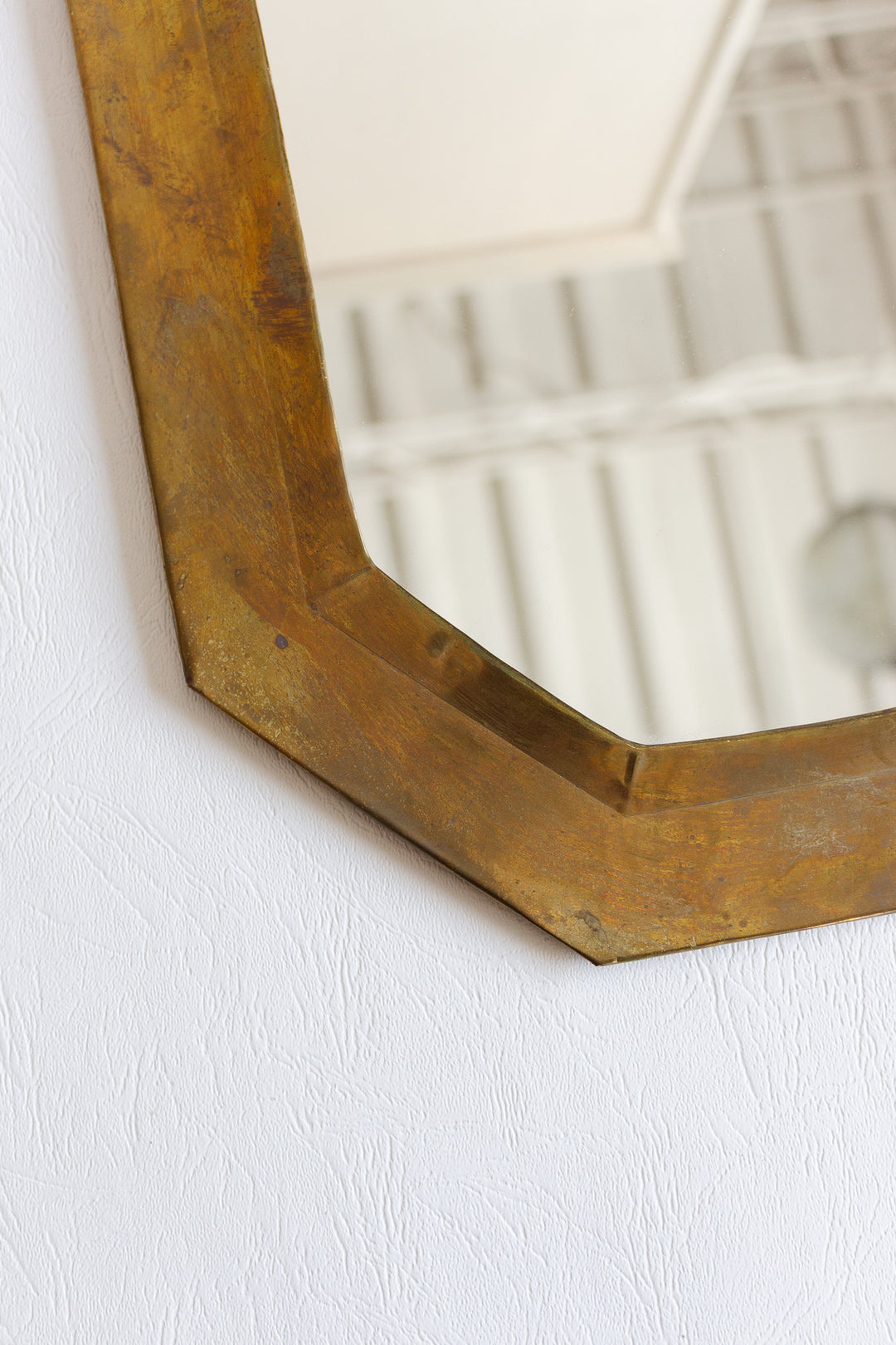antique moroccan brass elongated mirror