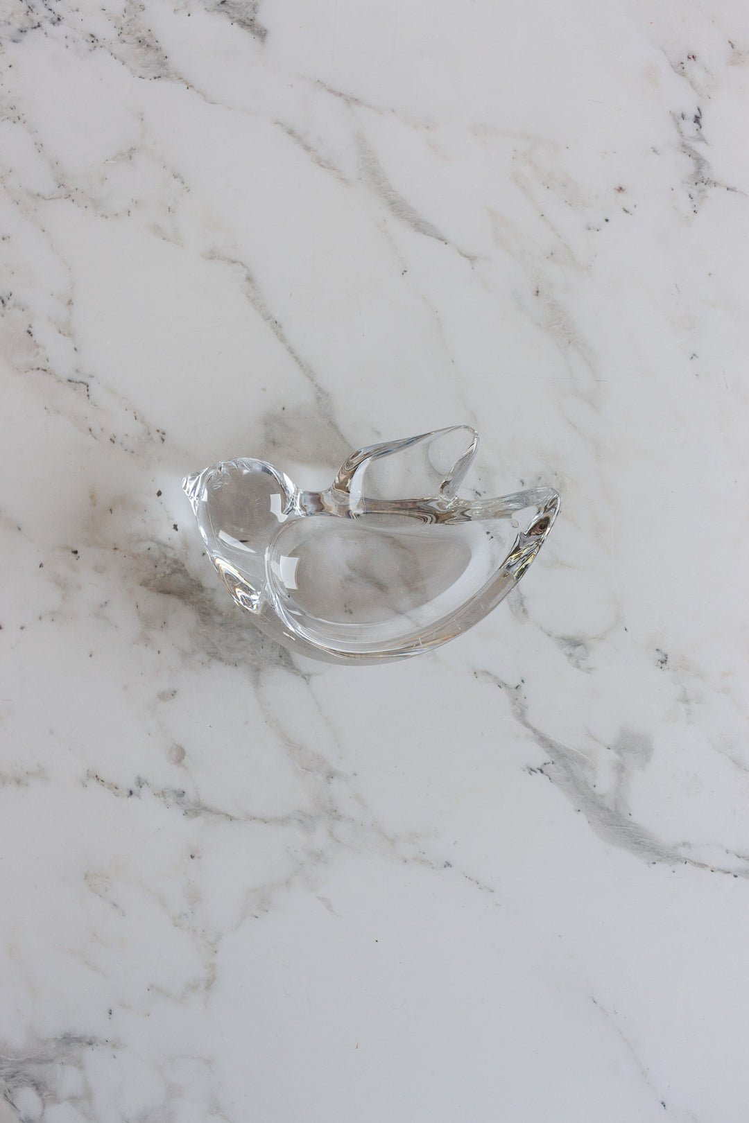 midcentury french art vannes crystal dove catch all