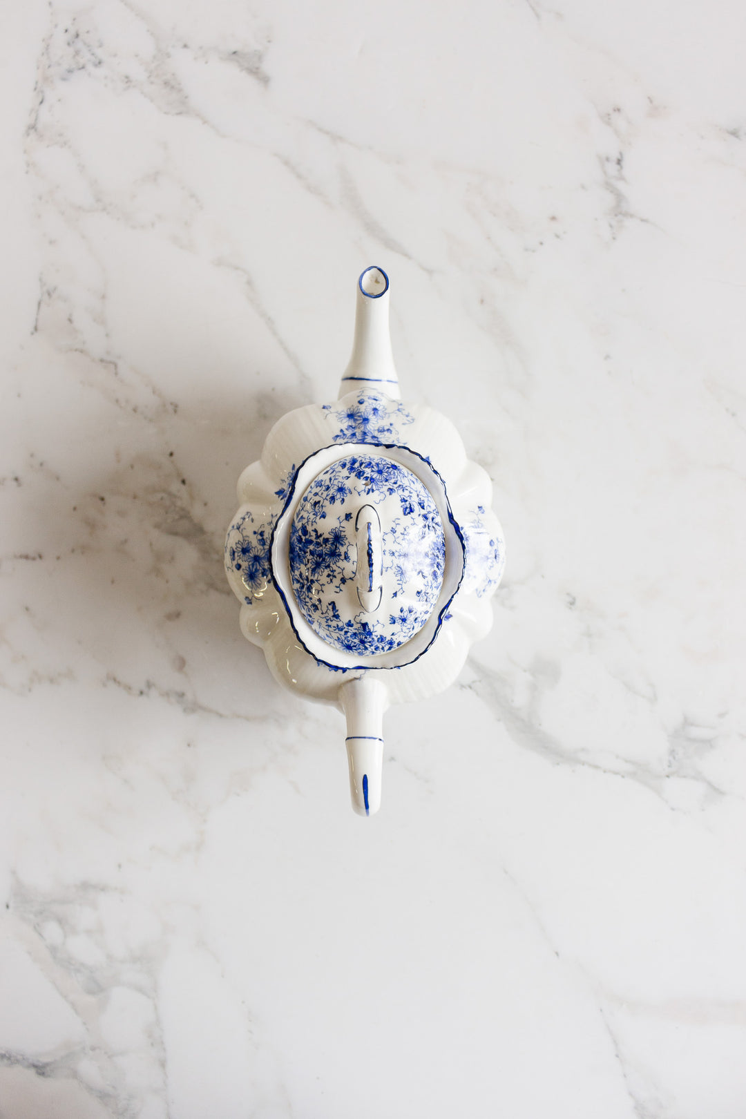 rare vintage shelley dainty blue tea set