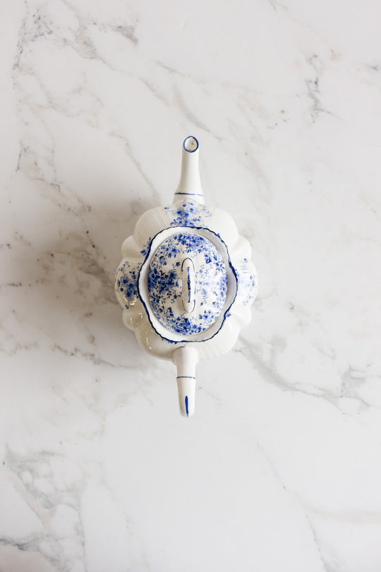 rare vintage shelley dainty blue tea set