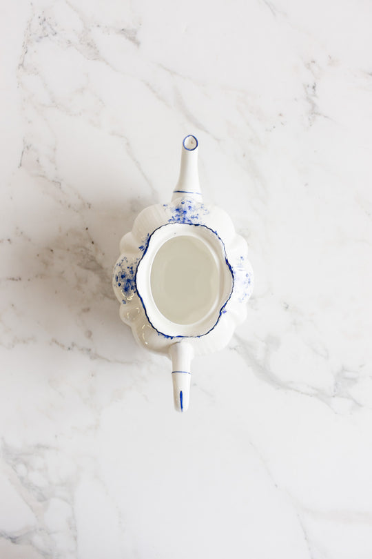 rare vintage shelley dainty blue tea set