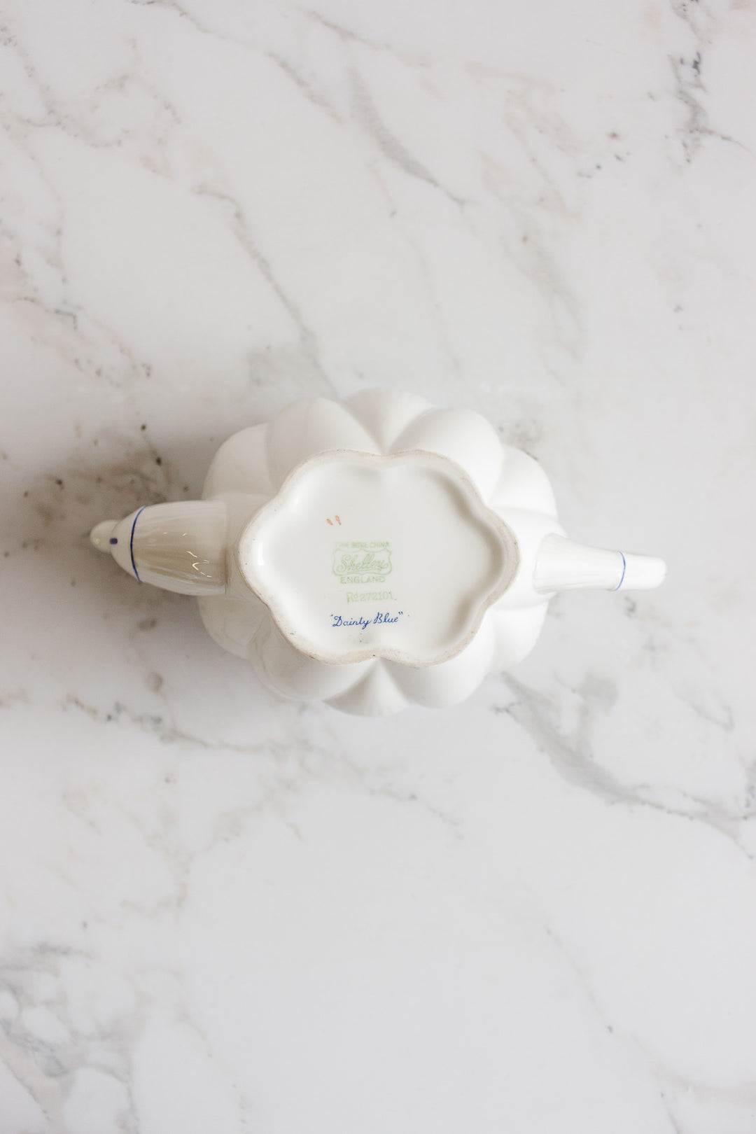 rare vintage shelley dainty blue tea set