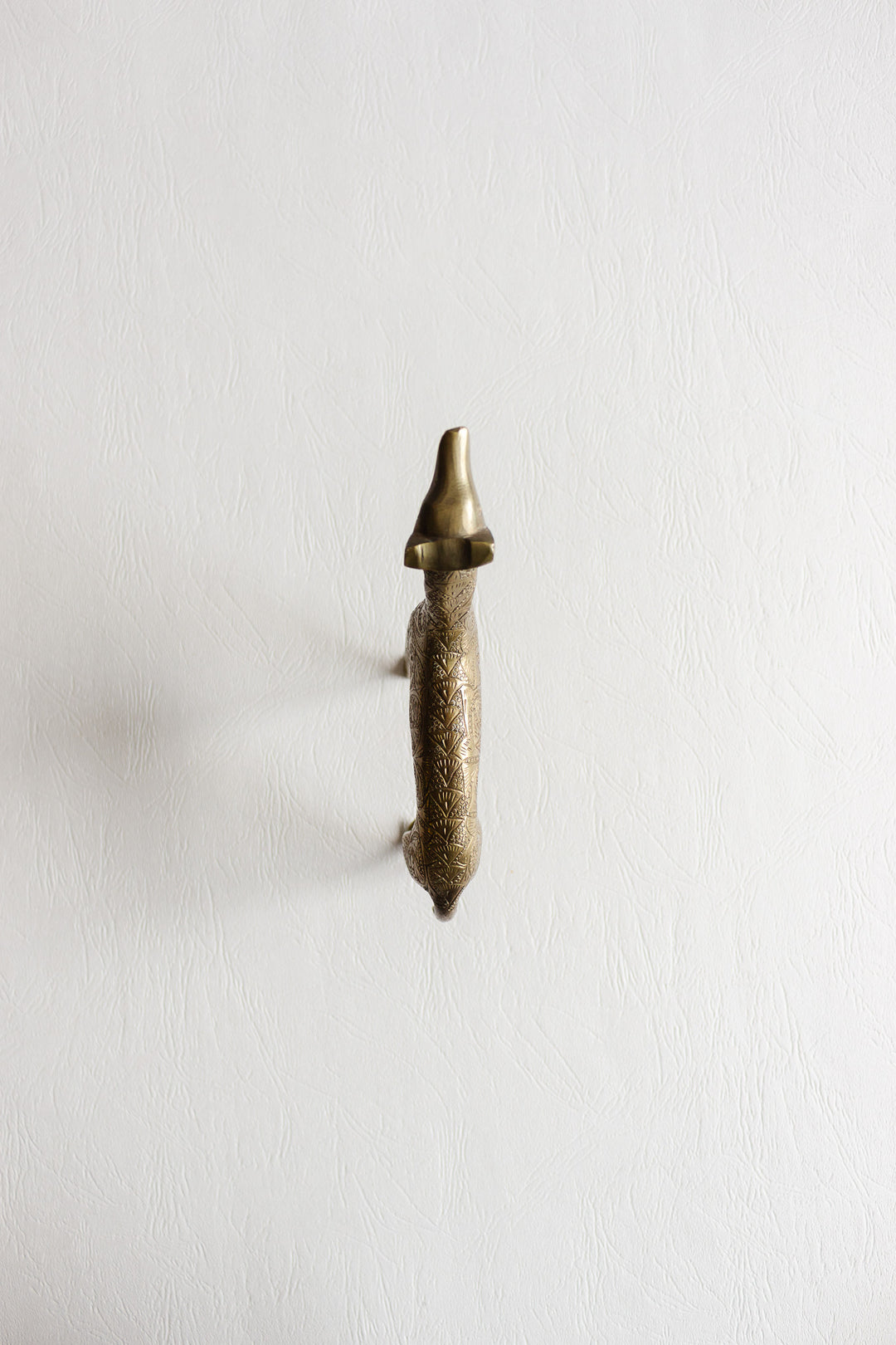 vintage french embossed brass greyhound