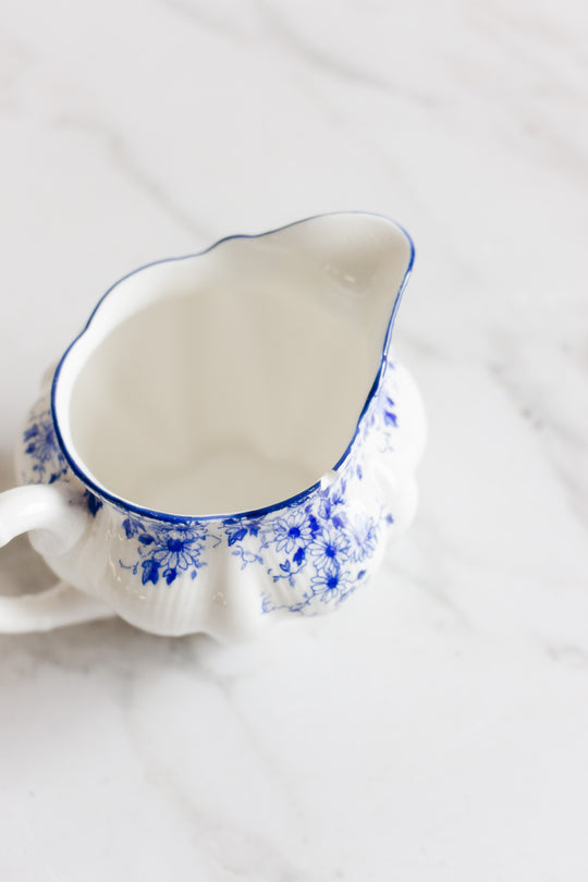 rare vintage shelley dainty blue tea set