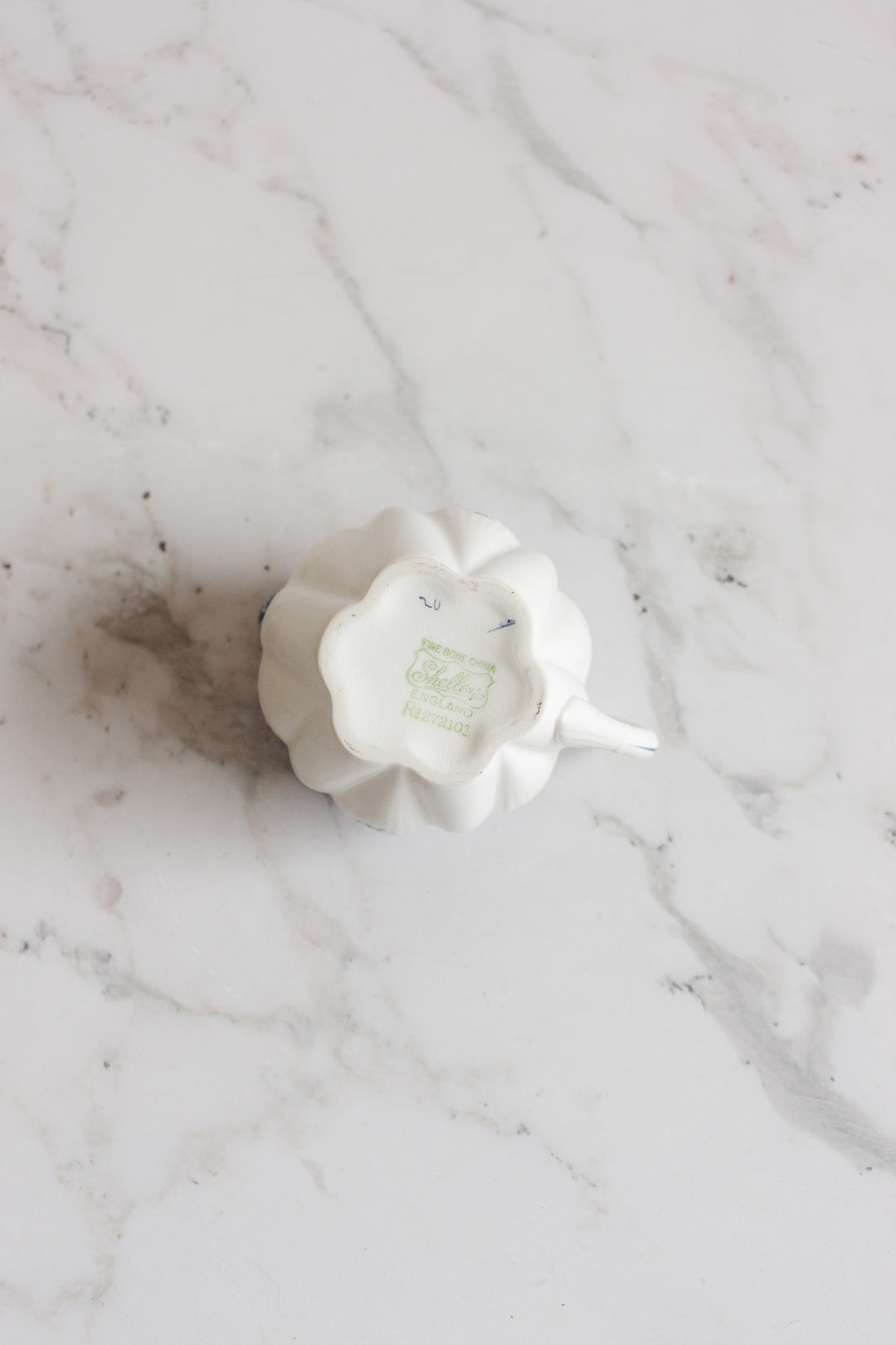 rare vintage shelley dainty blue tea set