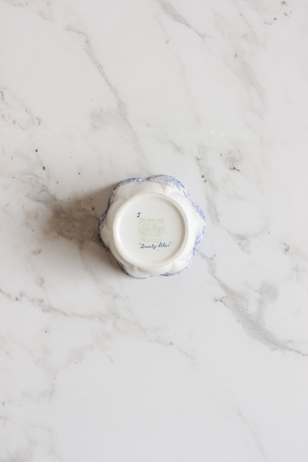 rare vintage shelley dainty blue tea set