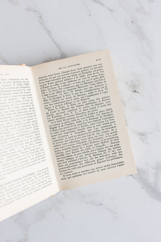 1929 french school edition — fables by jean de la fontaine