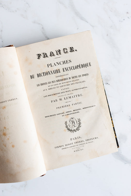 1845 french encyclopaedic plates — firmin didot frères
