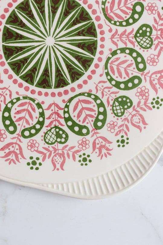 midcenturycake plate by Grünstadt Edelkeramik