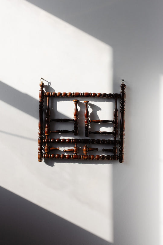 18th century Napoleon III Victorian bobbin-turned hat rack