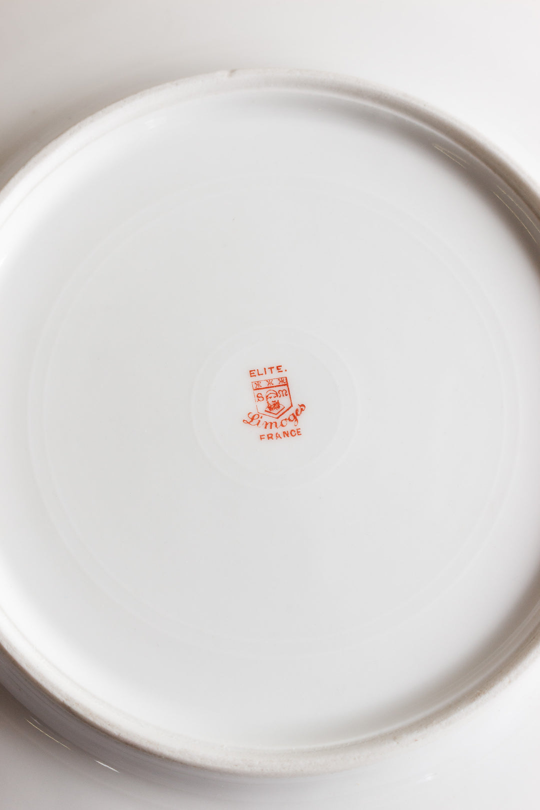 turn of the century "elite limoges" hand painted cake plate