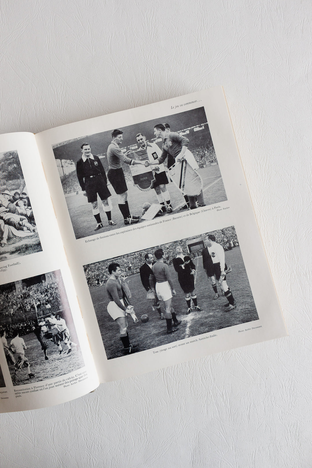"le football" midcentury french coffee table books: volumes 1 and 2