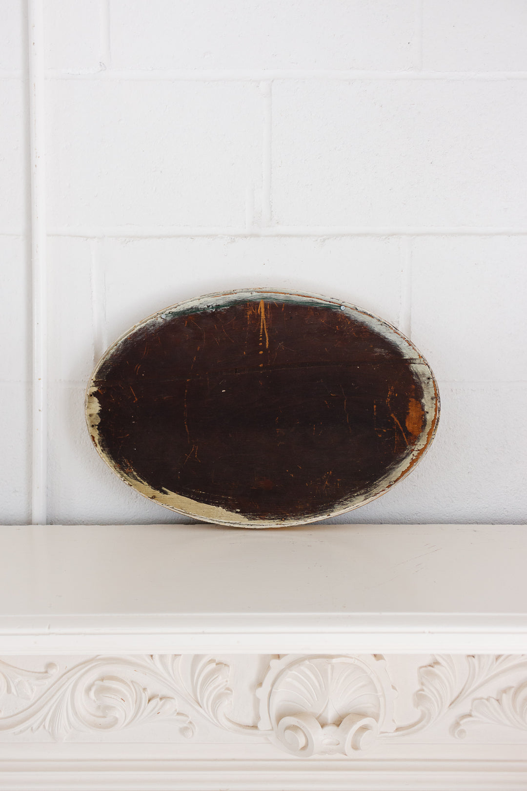 antique English gilt wood and beveled glass mirror