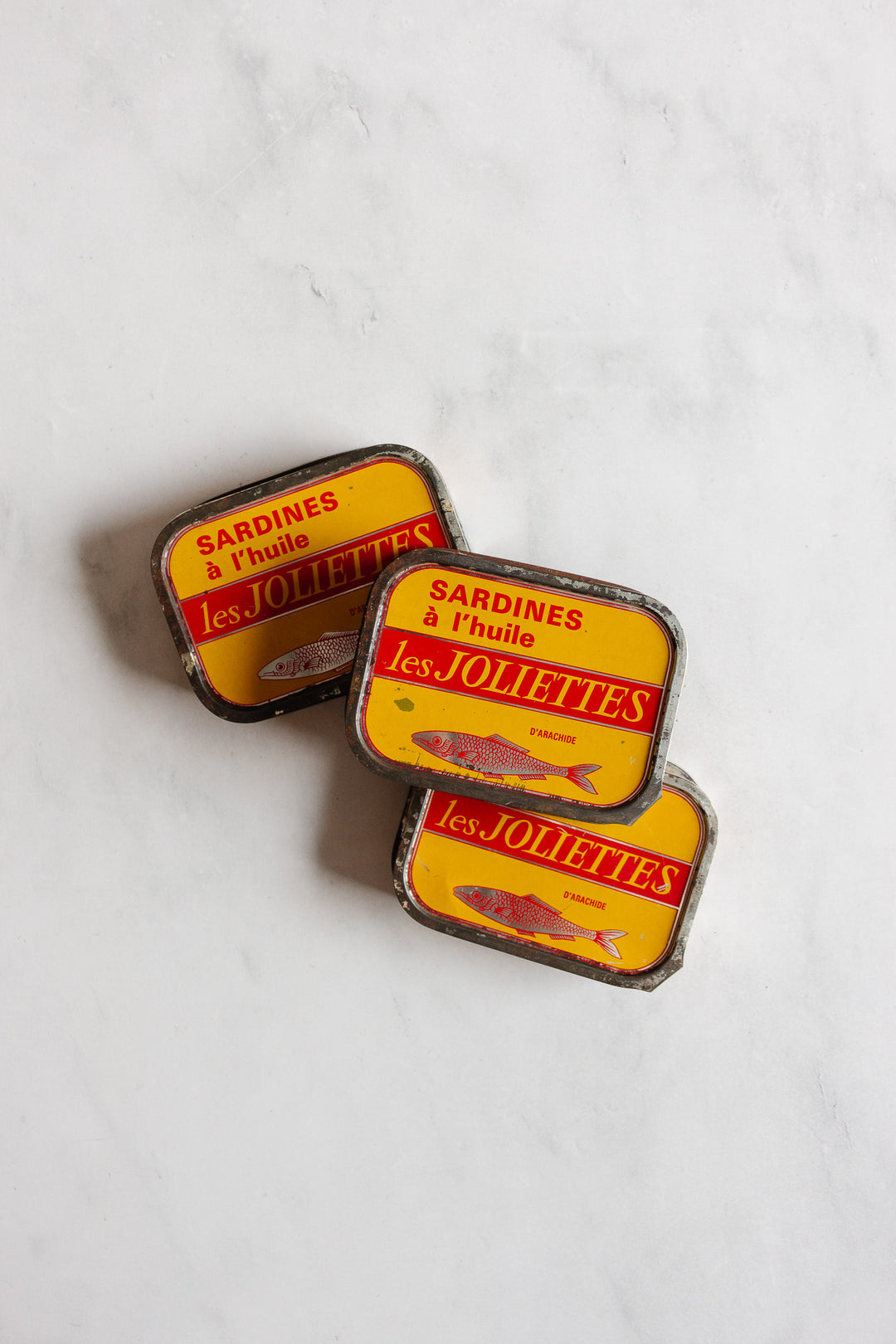 vintage french "les Joliettes" sardine tins