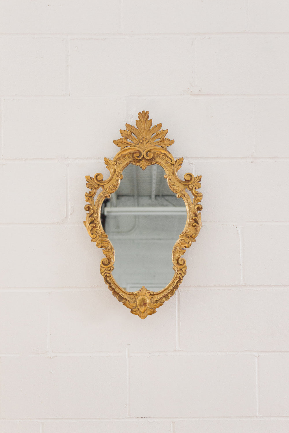 vintage Italian rococo style Florentine mirror