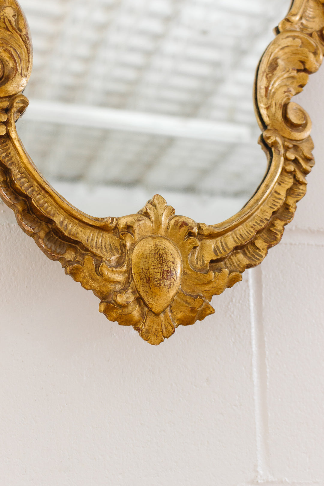 vintage Italian rococo style Florentine mirror