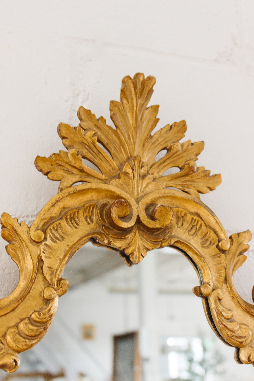 vintage Italian rococo style Florentine mirror