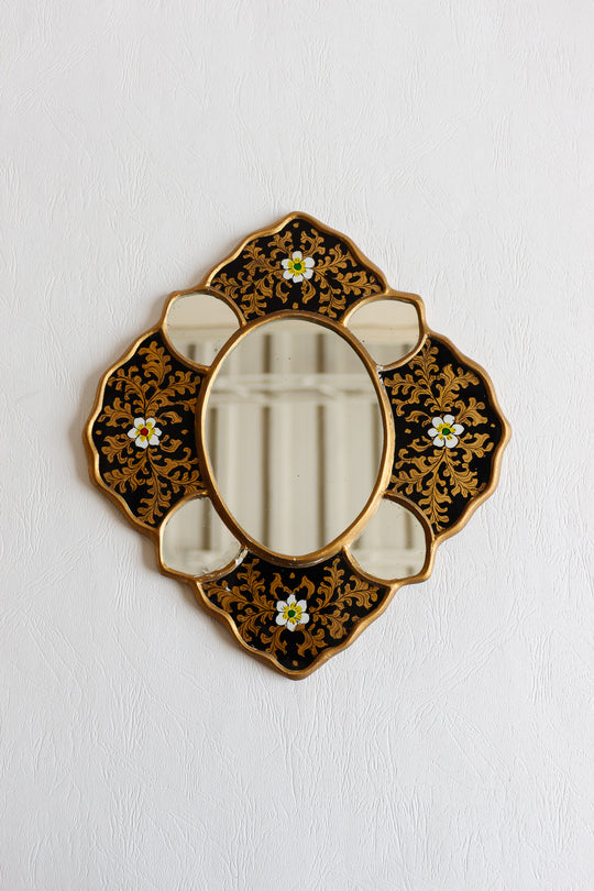 antique french verre églomisé mirror