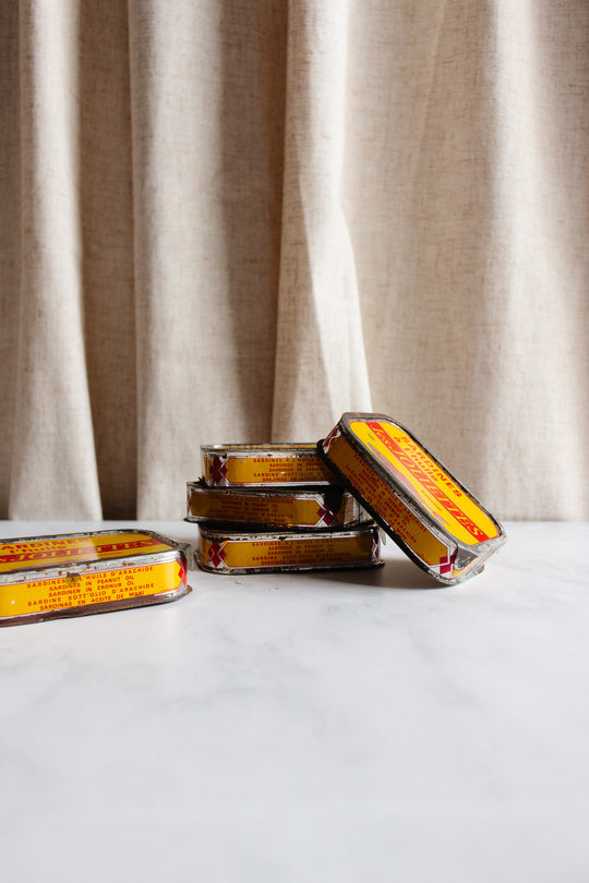 vintage french "les Joliettes" sardine tins