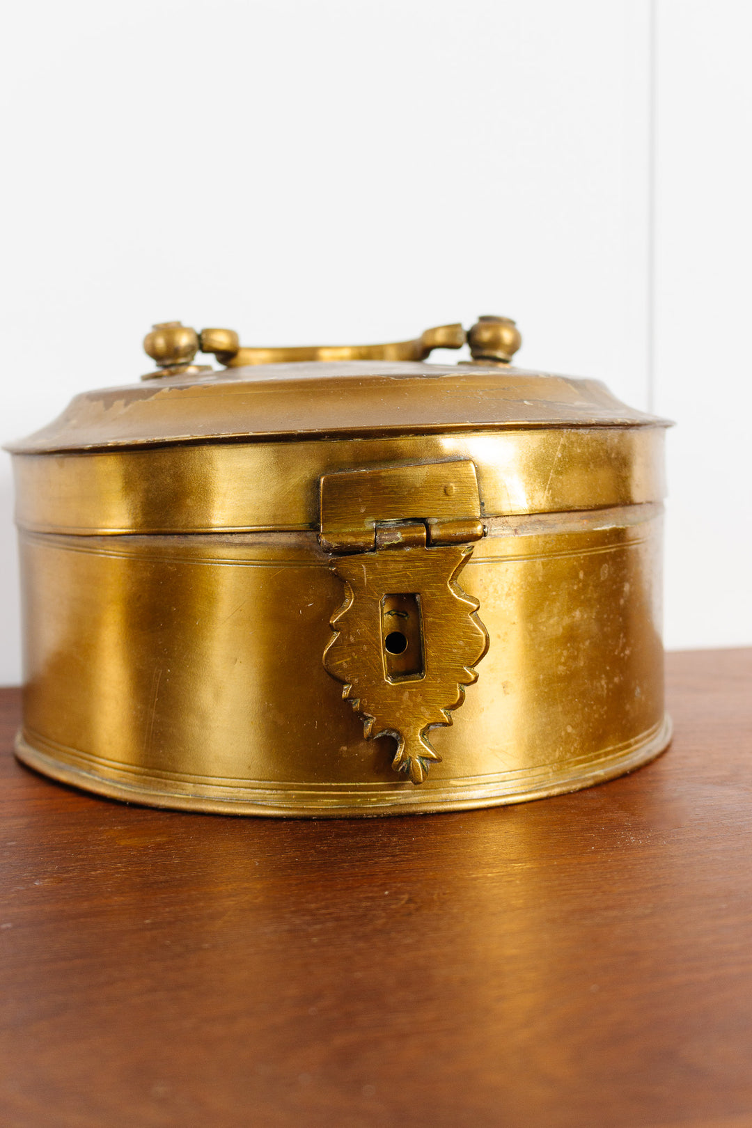 vintage french brass trinket box