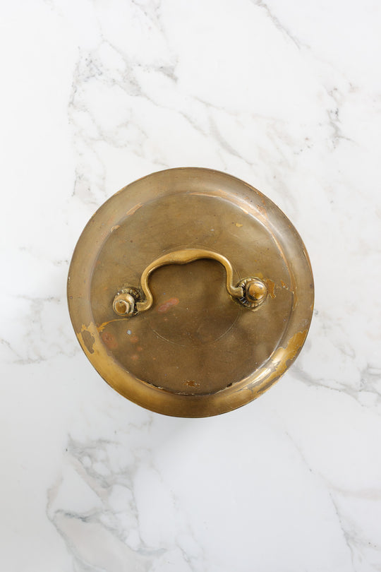 vintage french brass trinket box