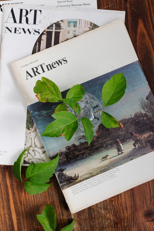 antique french tall floral frog