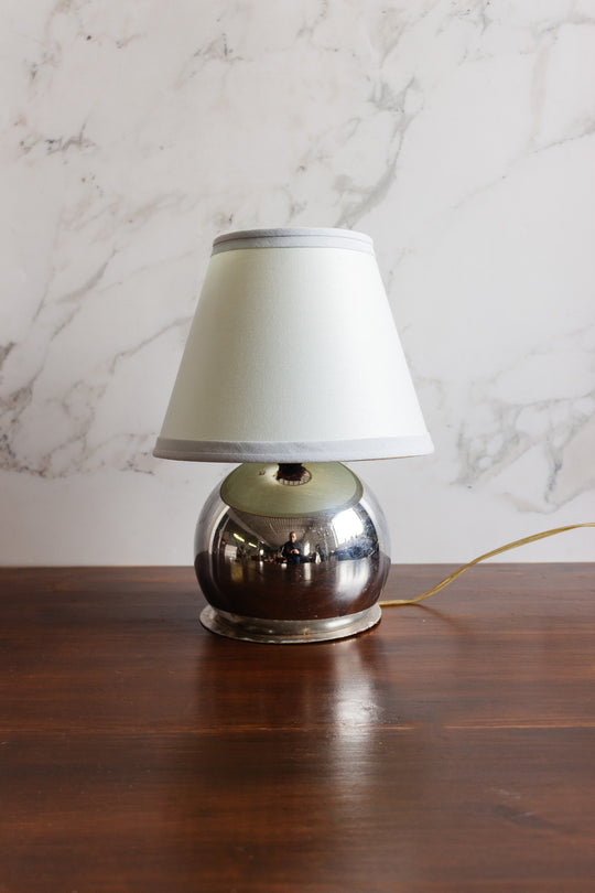 vintage french chrome lamp