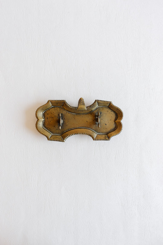 rare 18th century french cast brass snuffer with tray