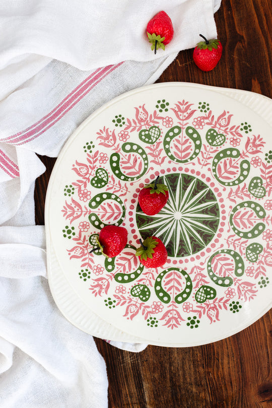 midcenturycake plate by Grünstadt Edelkeramik