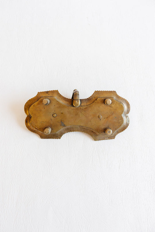 rare 18th century french cast brass snuffer with tray
