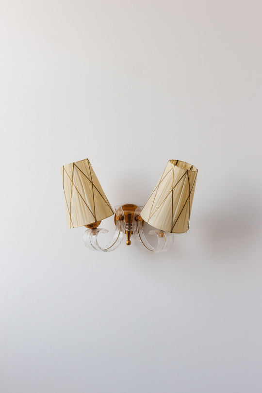 midcentury wall sconce, in the style of Jules Leleu