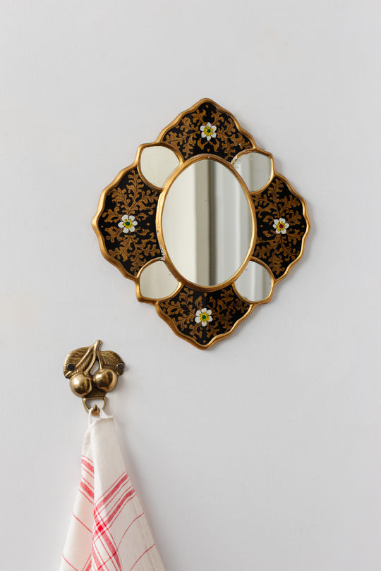 antique french verre églomisé mirror