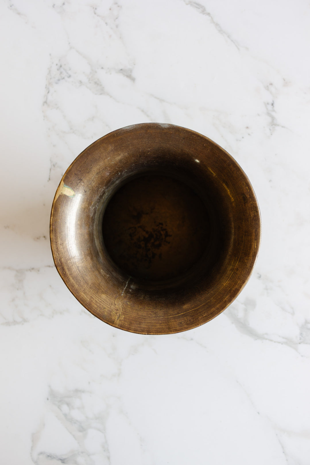 vintage french "top hat" brass planter