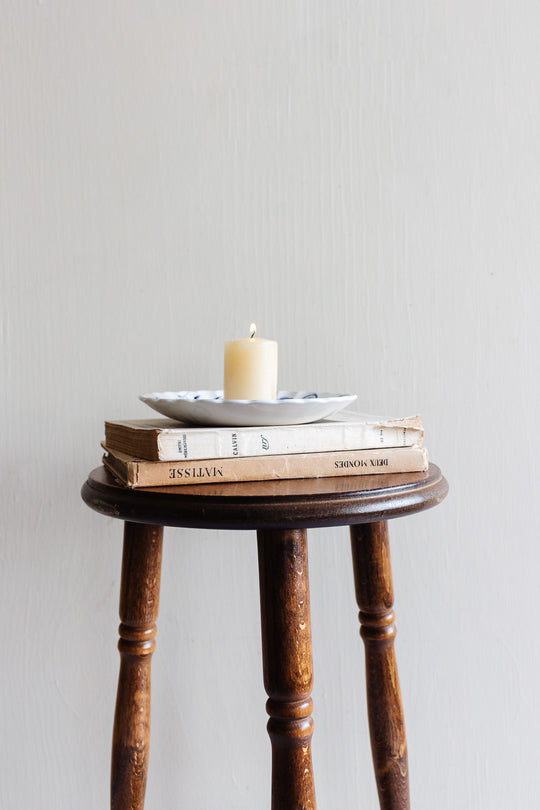 antique french oak farmhouse stool