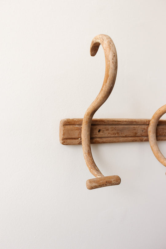 vintage french thonet inspired bentwood coat hooks