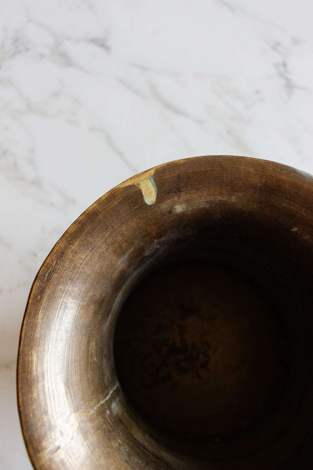 vintage french "top hat" brass planter