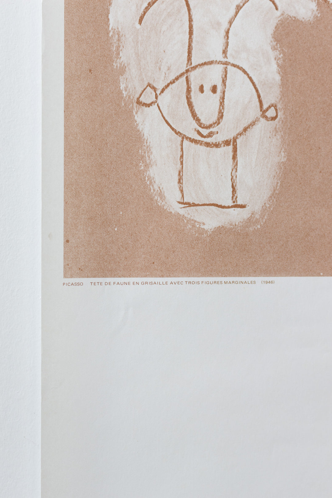 original musée picasso antibes vintage exhibition poster "atelier d'animation pour enfants"