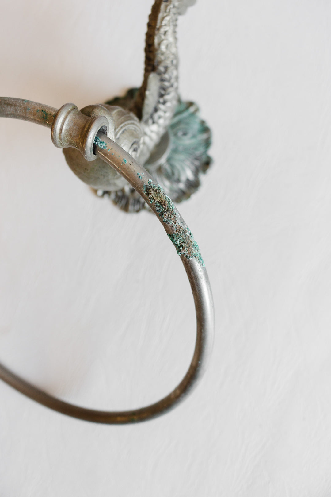 vintage brass koi fish towel ring
