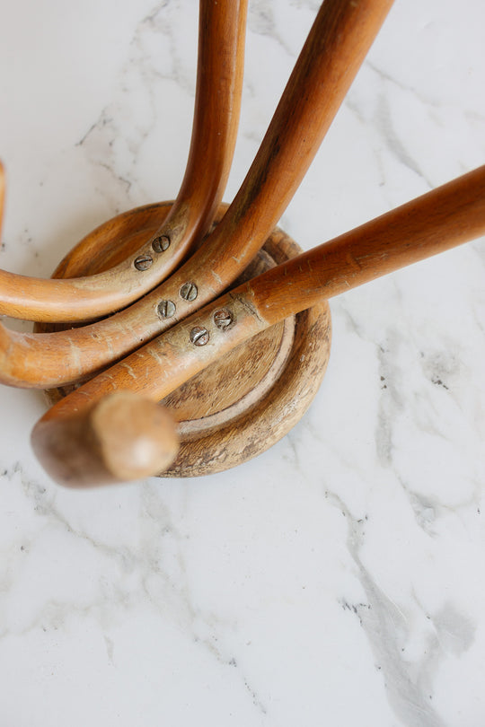 midcentury french thonet style bentwood hat rack