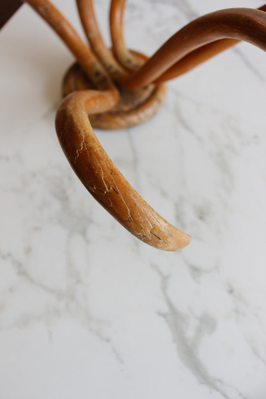 midcentury french thonet style bentwood hat rack