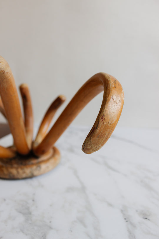midcentury french thonet style bentwood hat rack