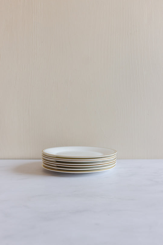 royal doulton gold concord bread plates, set of 7