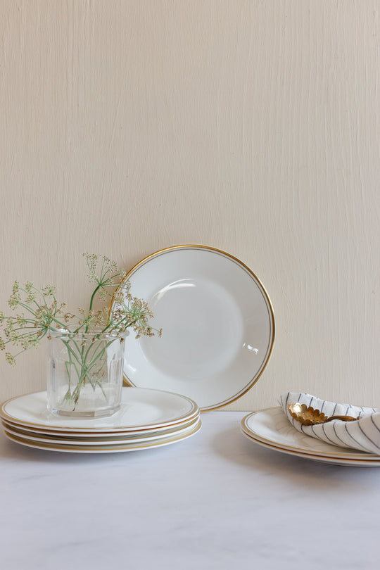royal doulton gold concord bread plates, set of 7