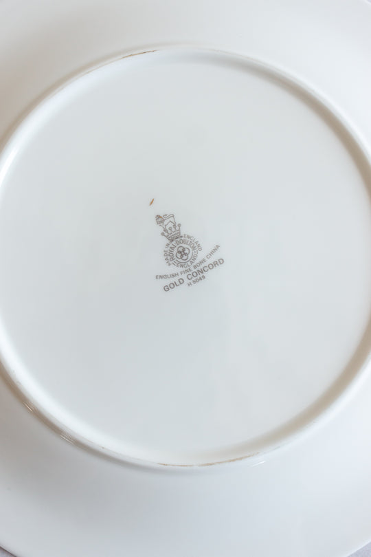 royal doulton gold concord bread plates, set of 7